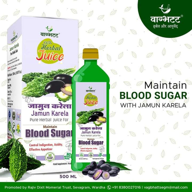 Vagbhatt Karela Jamun Juice 500 ml - Retail Maharaj