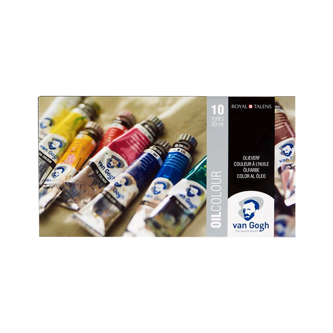 Royal Talens Van Gogh Oil Colour Paint Set of 10 Artist Tubes - Retail Maharaj