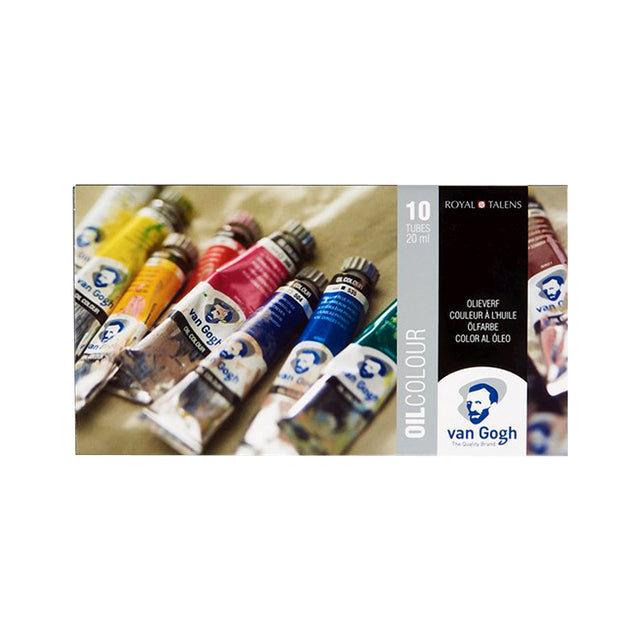 Royal Talens Van Gogh Oil Colour Paint Set of 10 Artist Tubes - Retail Maharaj