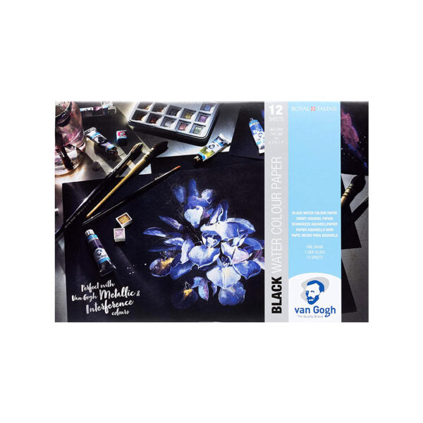 Van Gogh Black Watercolor Pad Cold Press 360 GSM