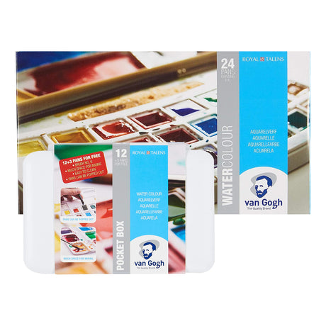 Van Gogh Artist Watercolour Pocket Box Sets by Royal Talens - Retail Maharaj