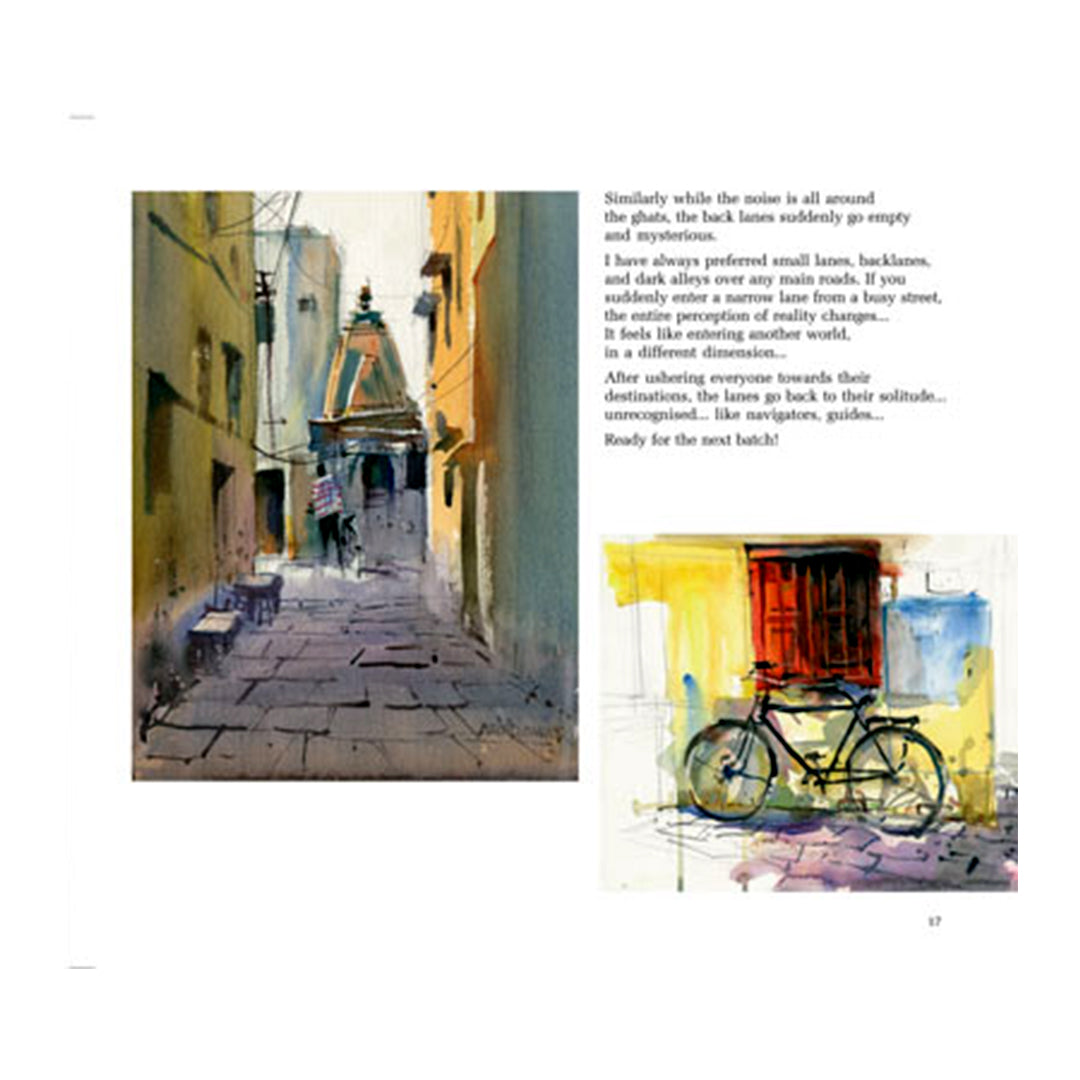 Varanasi An Artists Impression Art Book by Milind Mulick - Retail Maharaj