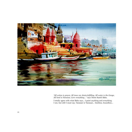 Varanasi An Artists Impression Art Book by Milind Mulick - Retail Maharaj