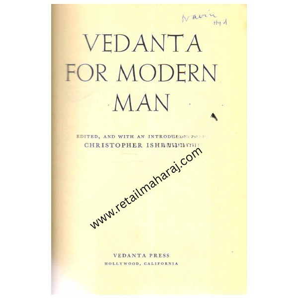 Vedanta for Modern Man 2nd Printing - Retail Maharaj