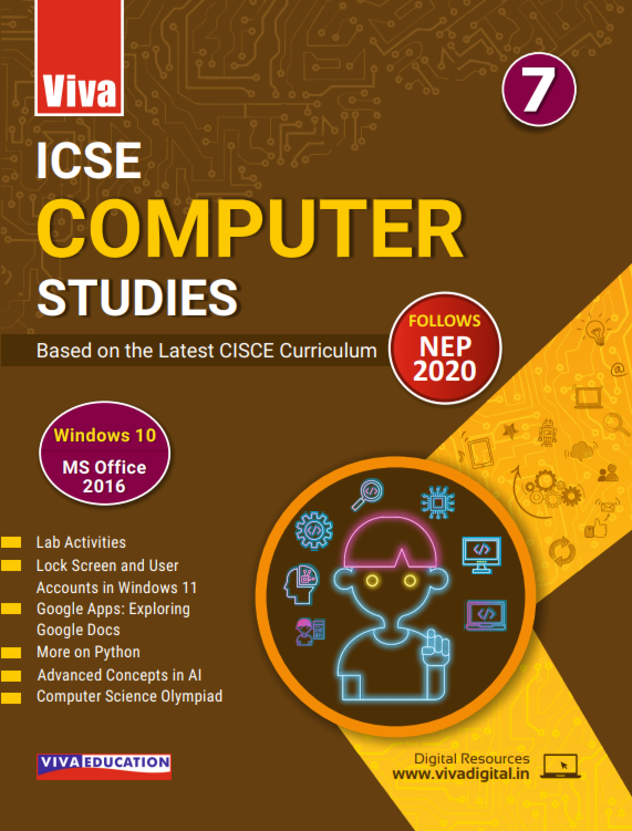 Viva ICSE Computer Studies Windows 10 MS Office 2016 for Class 7 - Retail Maharaj