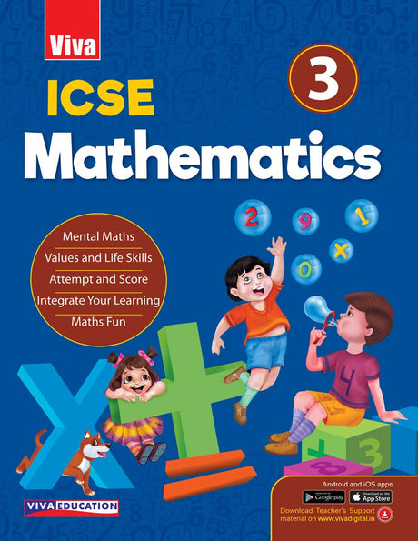 Viva ICSE Mathematics Textbook for Class 3 - Retail Maharaj