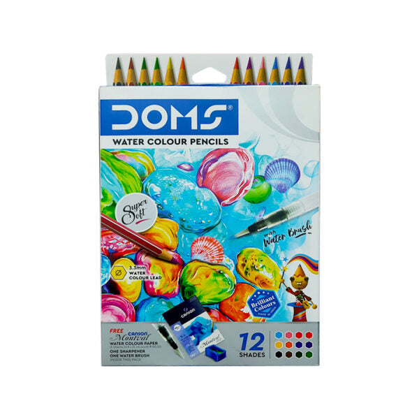 DOMS Water Colour Pencil Set – 12 & 24 Shades - Retail Maharaj