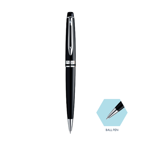 Waterman Expert Mars Black Chrome Trim Ball Pen - Retail Maharaj