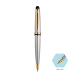 Waterman Expert Stainless Steel Gold Trim Ball Pen - Retail Maharaj