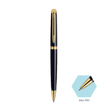 Waterman Hemisphere Mars Black Gold Trim Ball Pen - Retail Maharaj