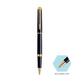 Waterman Hemisphere Mars Black Gold Trim Rollerball Pen - Retail Maharaj