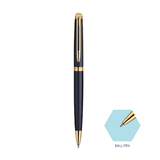 Waterman Hemisphere Matte Black Gold Trim Ball Pen - Retail Maharaj