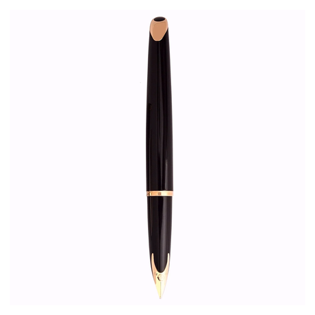 Waterman Carene Deluxe Black Gold Trim Fountain Pen - Retail Maharaj