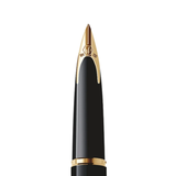 Waterman Carene Deluxe Black Gold Trim Fountain Pen - Retail Maharaj
