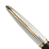Waterman Carene Deluxe Black Gold Trim Fountain Pen - Retail Maharaj