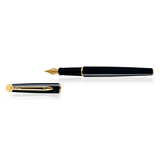 Waterman Hemisphere Mars Black Gold Trim Fountain Pen - Retail Maharaj