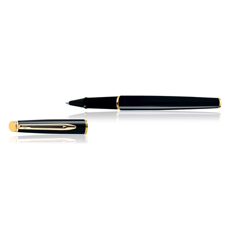 Waterman Hemisphere Mars Black Gold Trim Rollerball Pen - Retail Maharaj