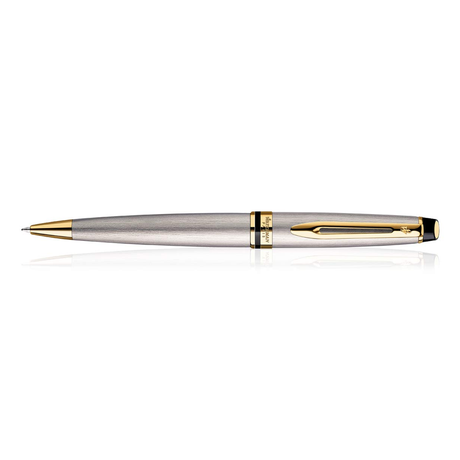 Waterman Expert Stainless Steel Gold Trim Ball Pen - Retail Maharaj