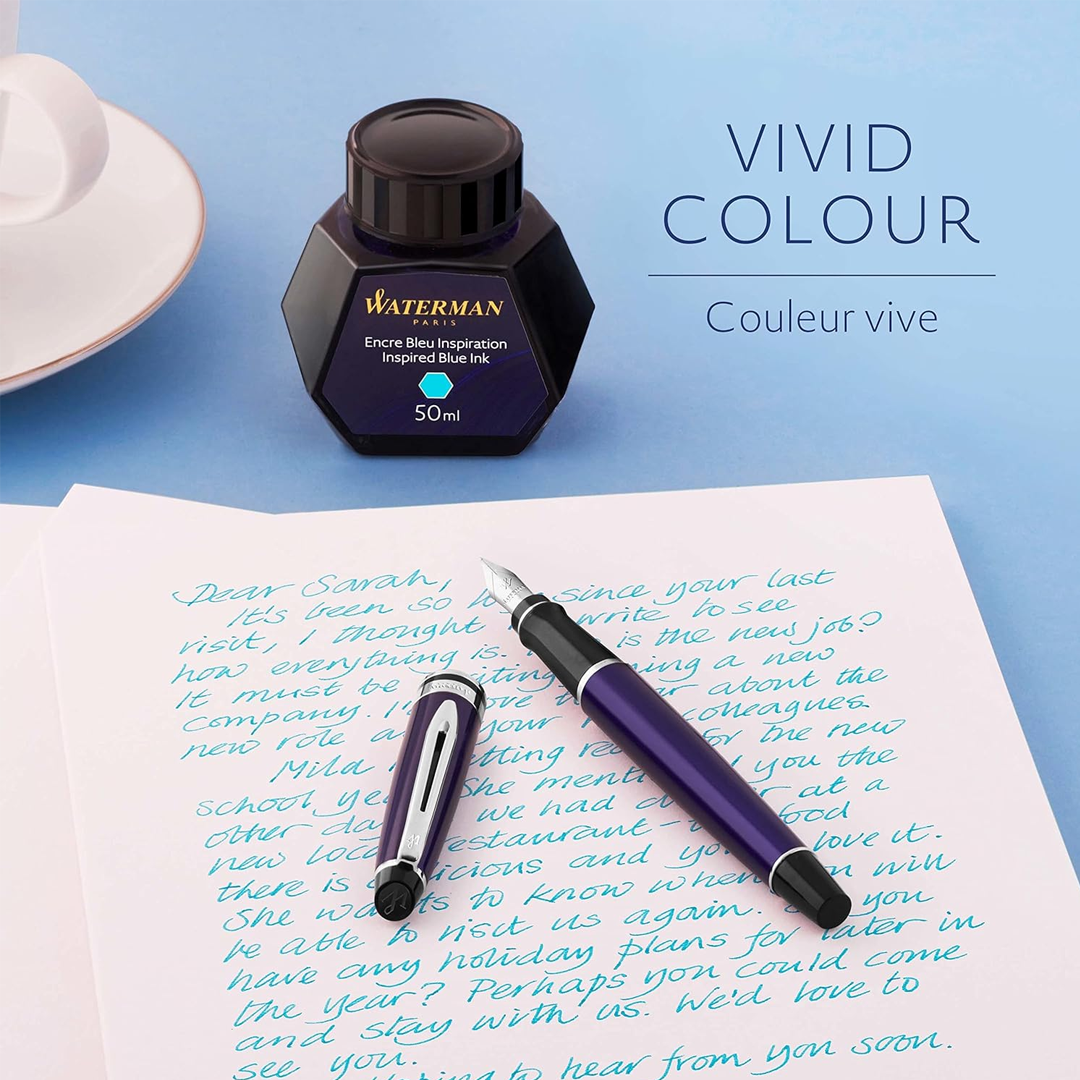 Waterman Inspired Blue Ink Bottle 50ml - Retail Maharaj