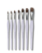 Retail Maharaj Flat Brush Set of 7 Velour Mix Media - Retail Maharaj