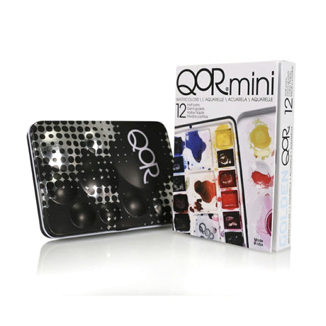 QoR Mini Set of 12 Half Pan Watercolors - Retail Maharaj