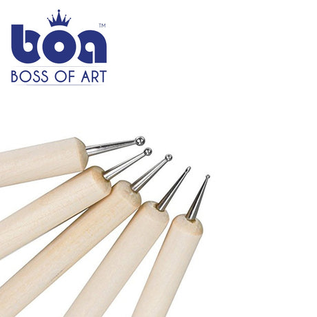 Boss Of Art – Dotting Tool Small Size Set of 5 - Retail Maharaj