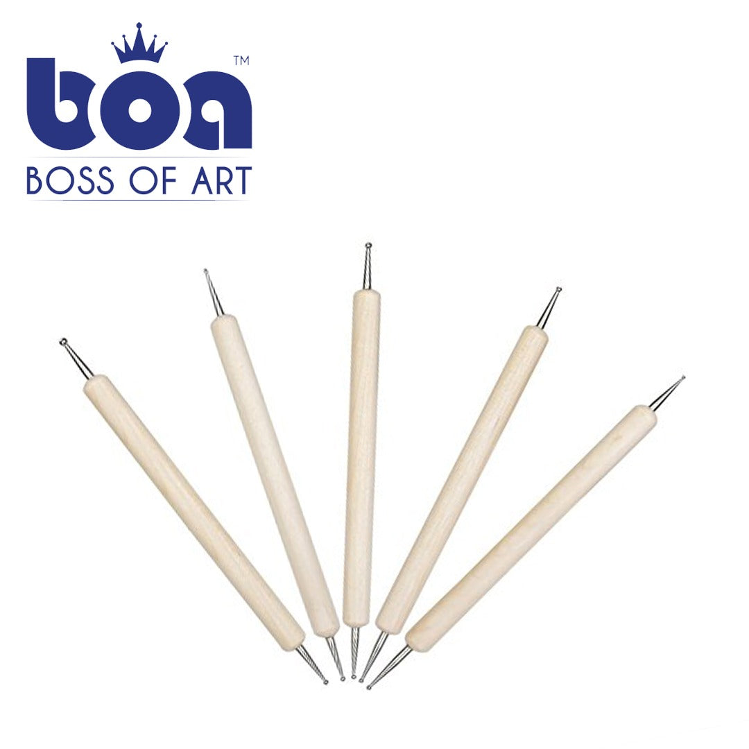 Boss Of Art – Dotting Tool Small Size Set of 5 - Retail Maharaj