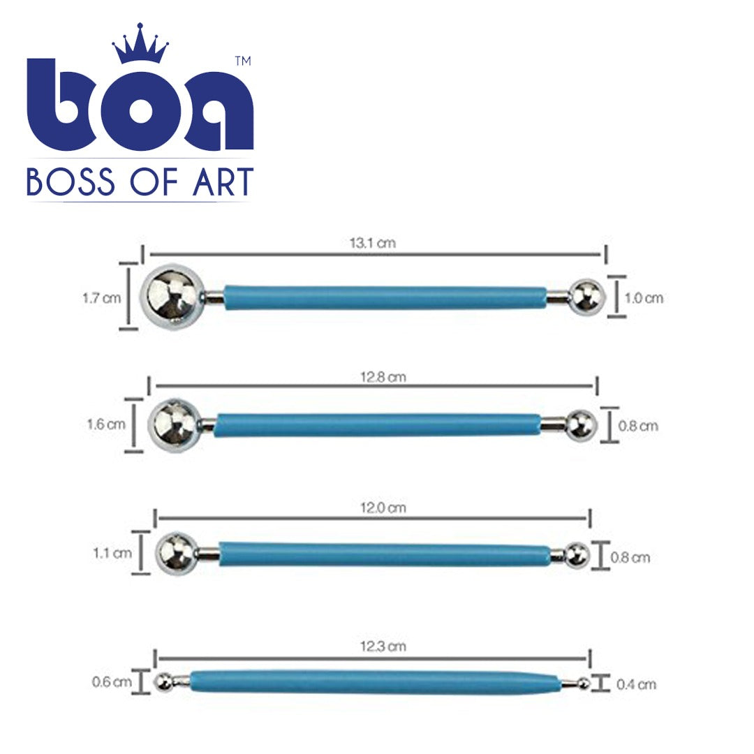 Boss Of Art – Dotting Tool Big Size Set of 4 - Retail Maharaj