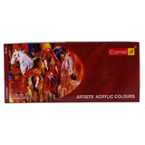 Camel Acrylic Colour Set of 12 and 18 Soft Creamy Artist Acrylic Paint for Canvas Wood Craft and Professional Art - Retail Maharaj