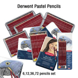 Derwent Pastel Pencil Sets of 6, 12, 24, 36 & 72 - Retail Maharaj