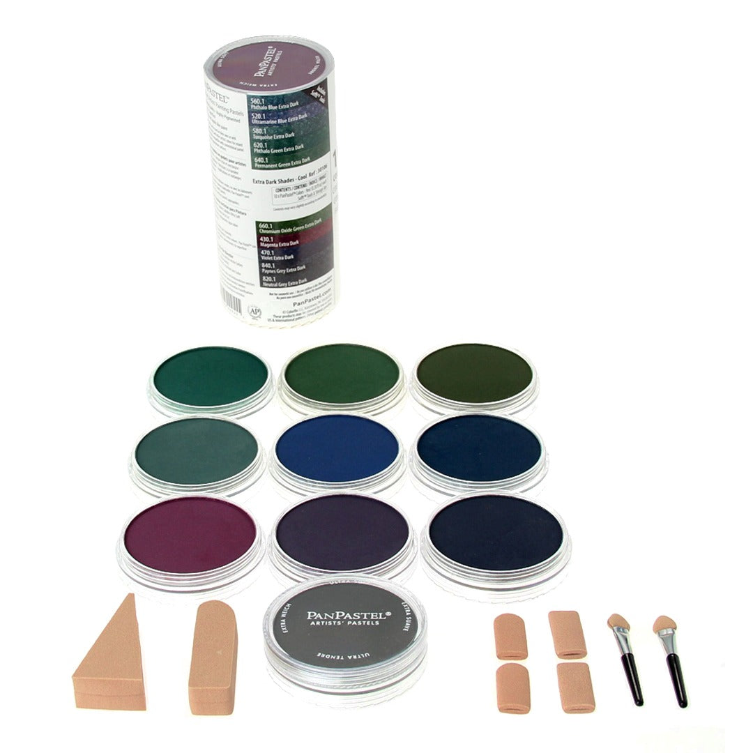 PanPastel Colours Set of 10 (Professional Soft Pastels in Pans) - Retail Maharaj