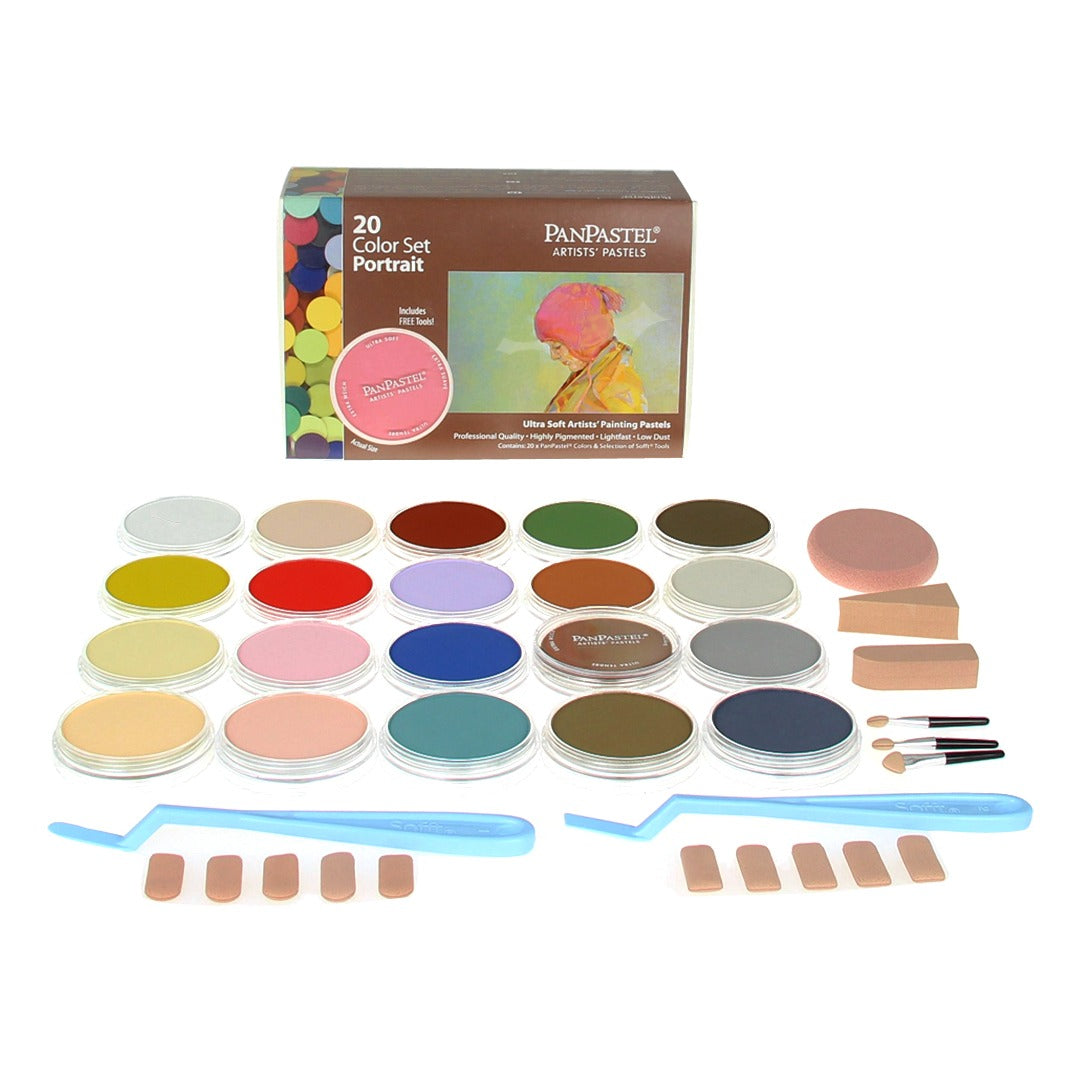 PanPastel Colours Set of 20 (Professional Artist Soft Pastels) - Retail Maharaj