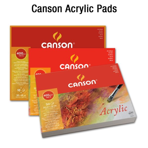 Canson Acrylic Cold Pressed Paper Pad 400 GSM Open Stock - Retail Maharaj