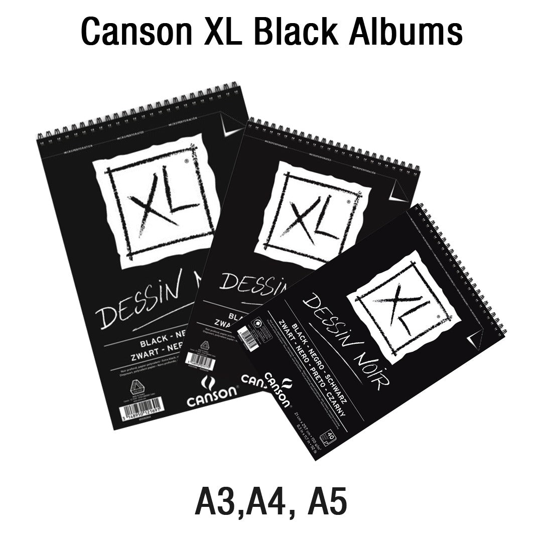 Canson XL Black Sketchbook Spiral Bound Acid Free Drawing Pad - Retail Maharaj