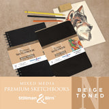 Stillman and Birn Nova Series Beige Sketchbook for Dry Media Ink and Light Wash - Retail Maharaj