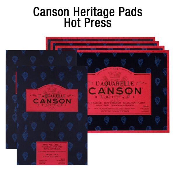 Canson Héritage Hot Pressed Watercolour Pad - Retail Maharaj