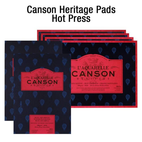 Canson Héritage Hot Pressed Watercolour Pad - Retail Maharaj