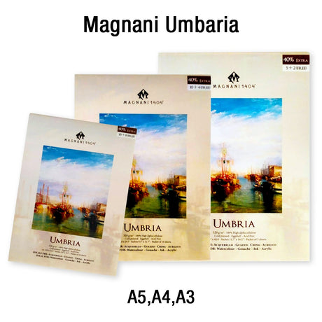 Magnani Umbria Rough Texture Watercolour Paper Cut Pack 320 GSM Open Stock - Retail Maharaj