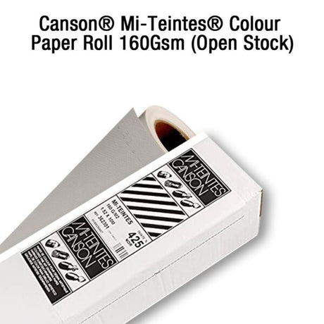 Canson Mi Teintes 160gsm Black and White Artist Paper Roll Open Stock - Retail Maharaj