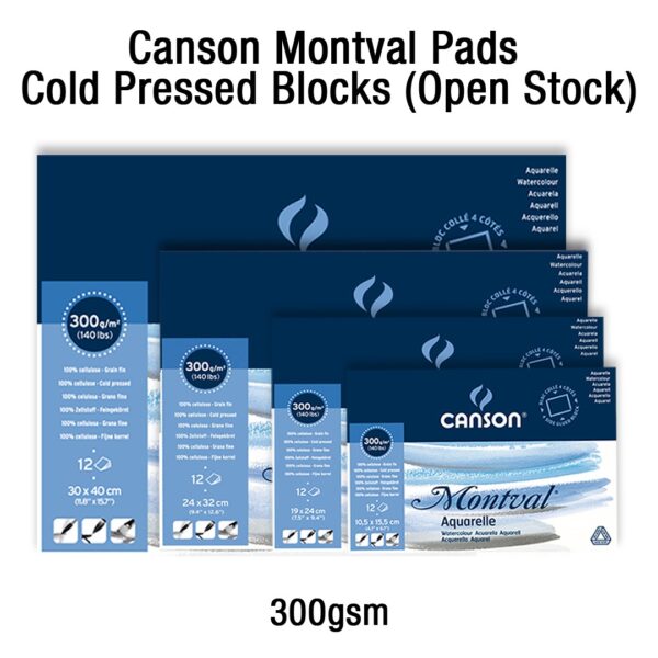 Canson Heritage Cold Pressed Watercolour Pads Open Stock - Retail Maharaj
