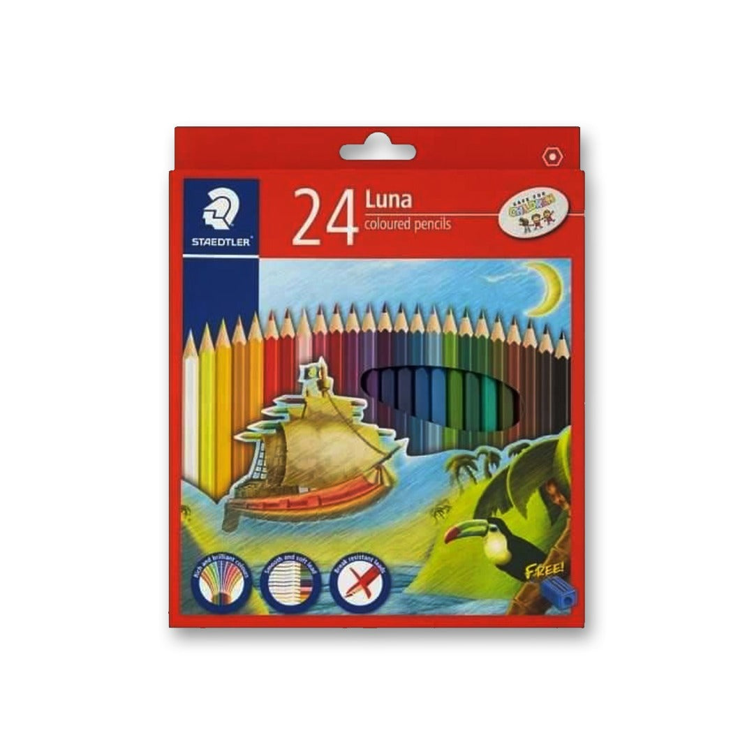 Staedtler Luna Colour Pencils Premium Smooth Colouring Set Multiple Sizes - Retail Maharaj
