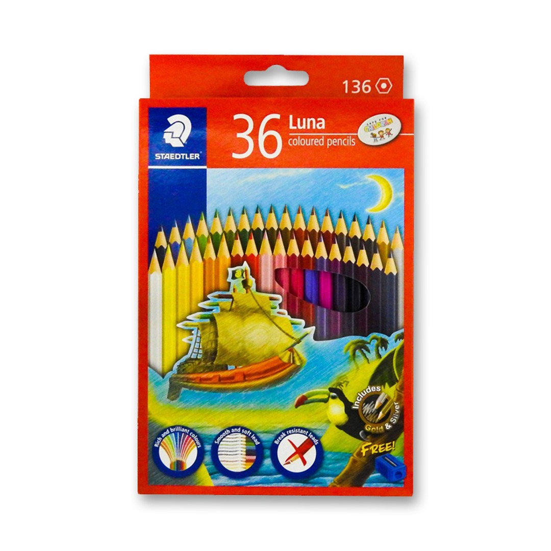 Staedtler Luna Colour Pencils Premium Smooth Colouring Set Multiple Sizes - Retail Maharaj