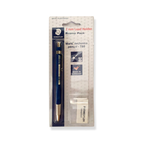 Staedtler 2mm Lead Holder Mechanical Pencil with Eraser and Sharpener - Retail Maharaj