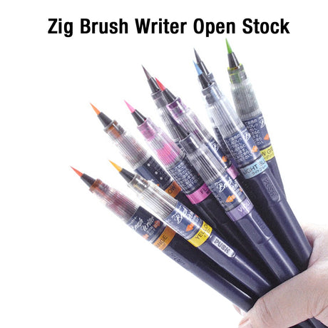 Zig Brush Writer Brush Pen – Individual Colours (Open Stock) - Retail Maharaj