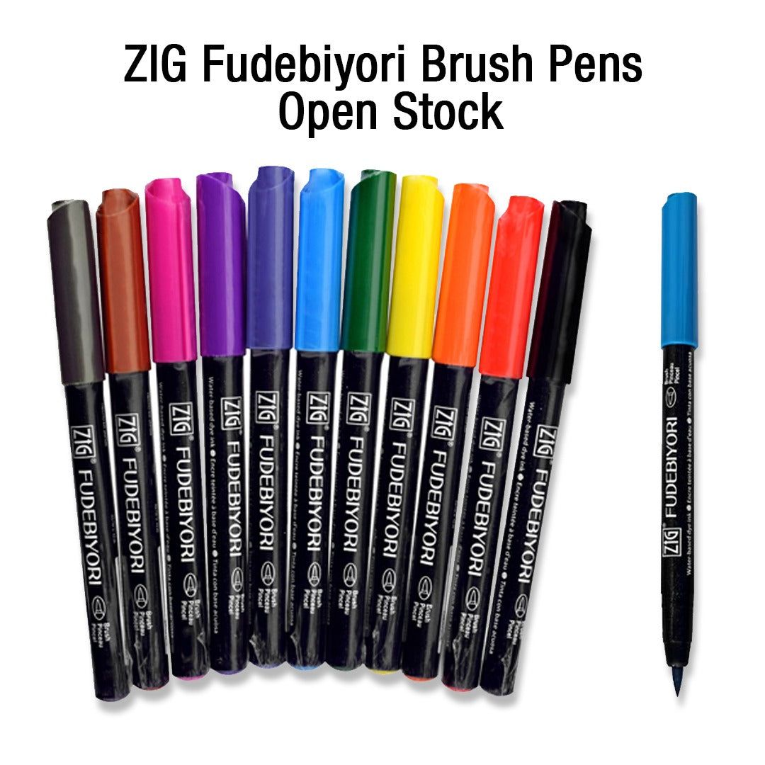 ZIG Fudebiyori Brush Pen – Individual Colours Open Stock - Retail Maharaj