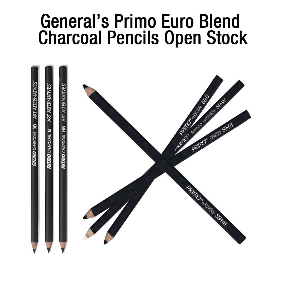 General’s Primo Euro Blend Charcoal Pencils – Open Stock - Retail Maharaj