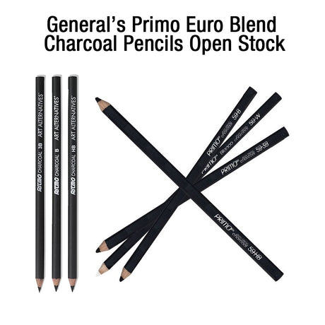General’s Primo Euro Blend Charcoal Pencils – Open Stock - Retail Maharaj