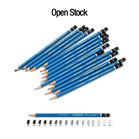Staedtler Mars Lumograph Graphite Drawing Pencils Open Stock Assorted Grades - Retail Maharaj