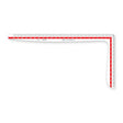 Isomars L Scale Ruler 12 x 24 Inch for Fashion Designing - Retail Maharaj