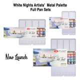 White Nights Professional Watercolour Metal Palette Full Pan Sets for Artists - Retail Maharaj
